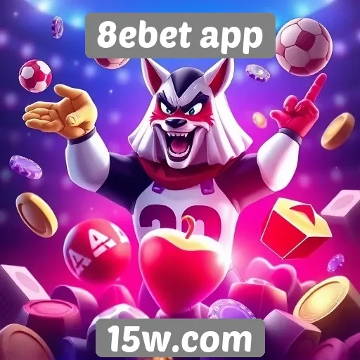 Variedade de jogos disponíveis no 8ebet app